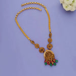 925 Silver Antique Lakshmi Temple Necklace