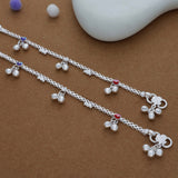 Cutie Steps Traditional 925 Silver Kid Anklet(1-2 Yrs)