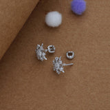 Rajwadi Flower 925 Silver Women Stud Earring