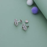 Honey Heart 925 Silver Stud for Kids & Teen(10+ Yrs)