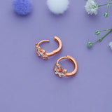 Dream Unicorn Rose Gold Polish 925 Silver Kid Hoop Earring (3+ Yrs)