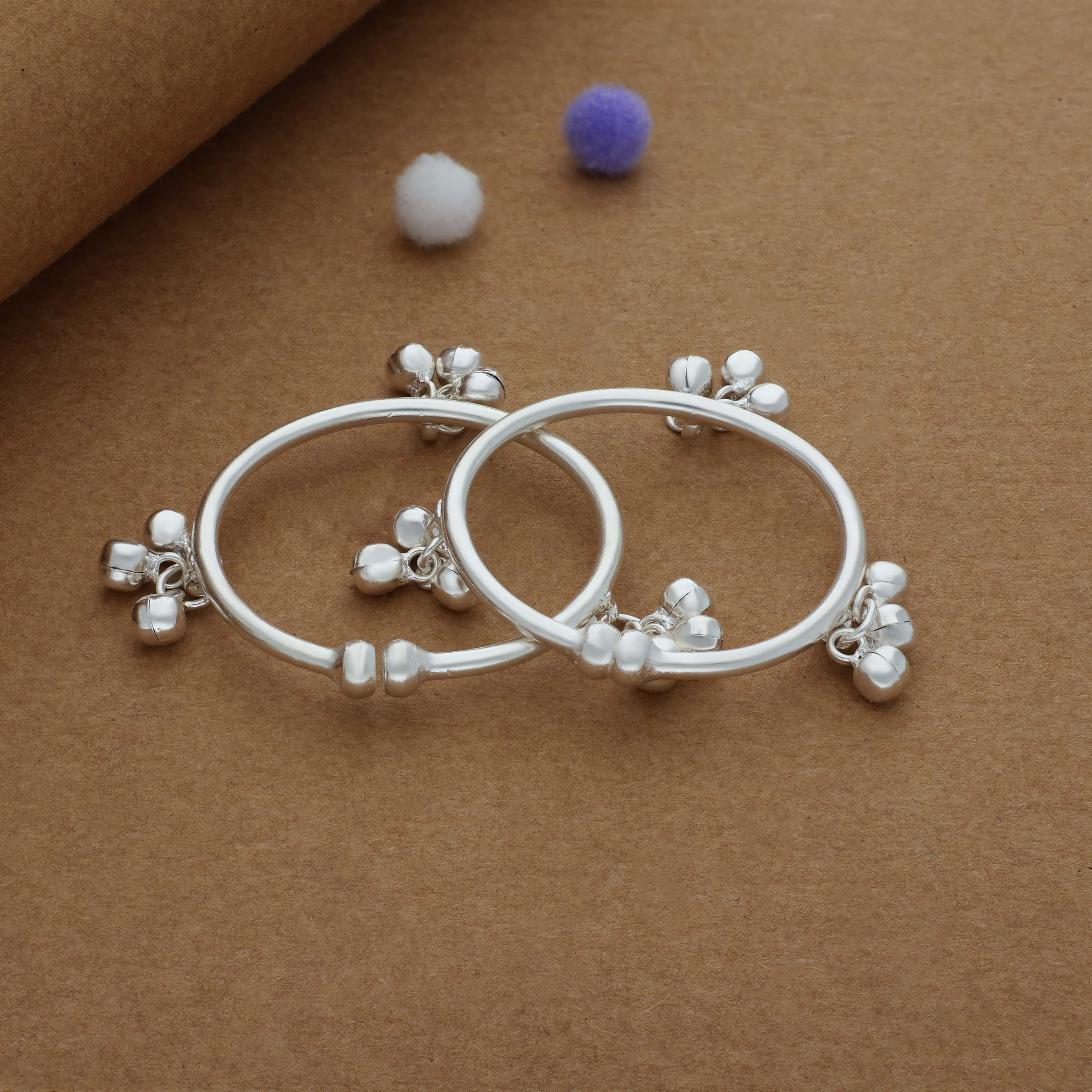 Rajkumari 925 Silver Kid Anklet(0-6Months)