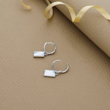 Blush Shine 925 Silver Hoop Earrings
