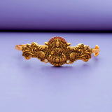925 Silver Divine Lakshmi Gold Polish Kada