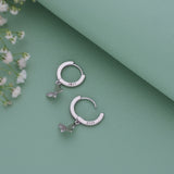 Graceful Butterfly 925 Silver Hoop (5+ Yrs)