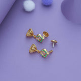 Taranga Traditional 925 Gold Polish Silver Kid Earring