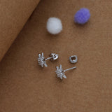 Mridula Pushpa 925 Silver Women Stud Earring