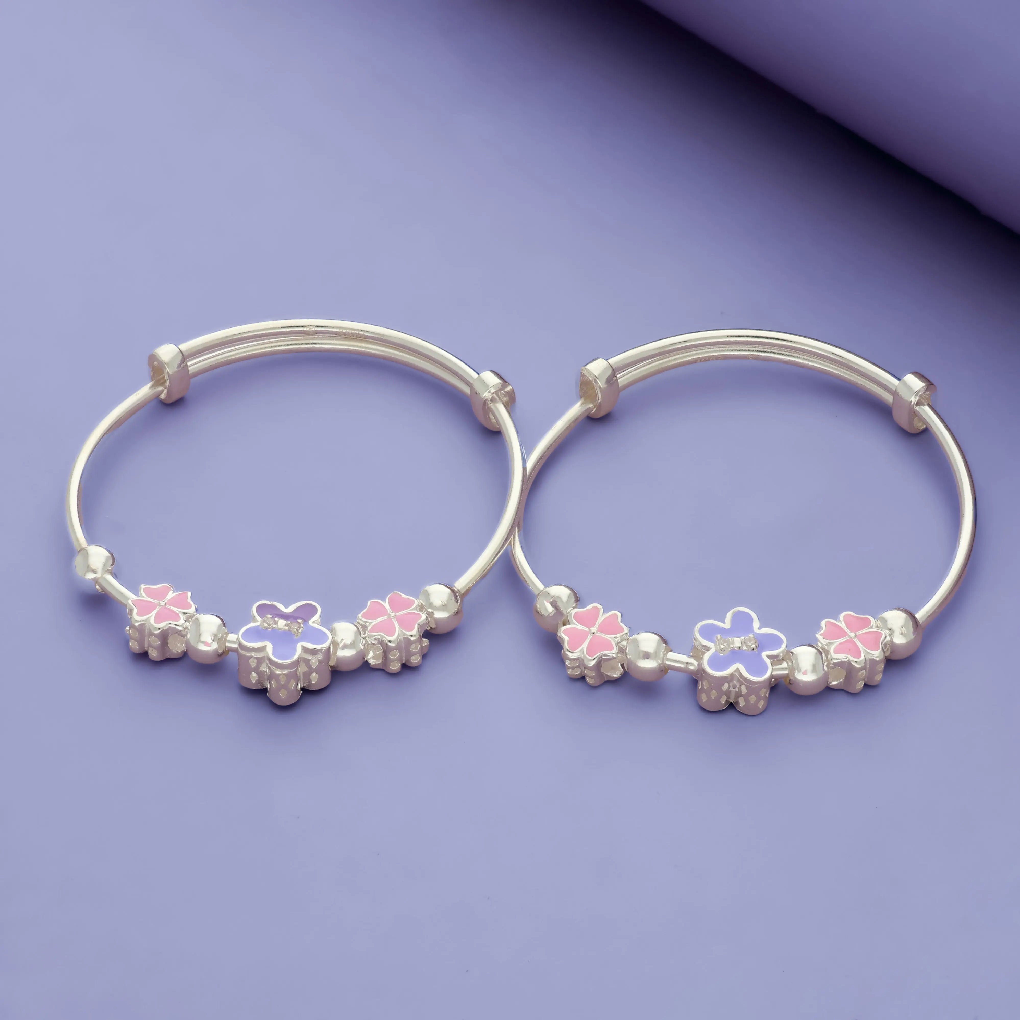 925 Silver Pastel Meadow Kid Bangle