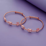 925 Sterling Silver Animal Charm Bangles for Kids (0-5 Yrs)