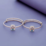 Chibi Princess Doll 925 Silver Kids Bangles (0-5 Yrs)