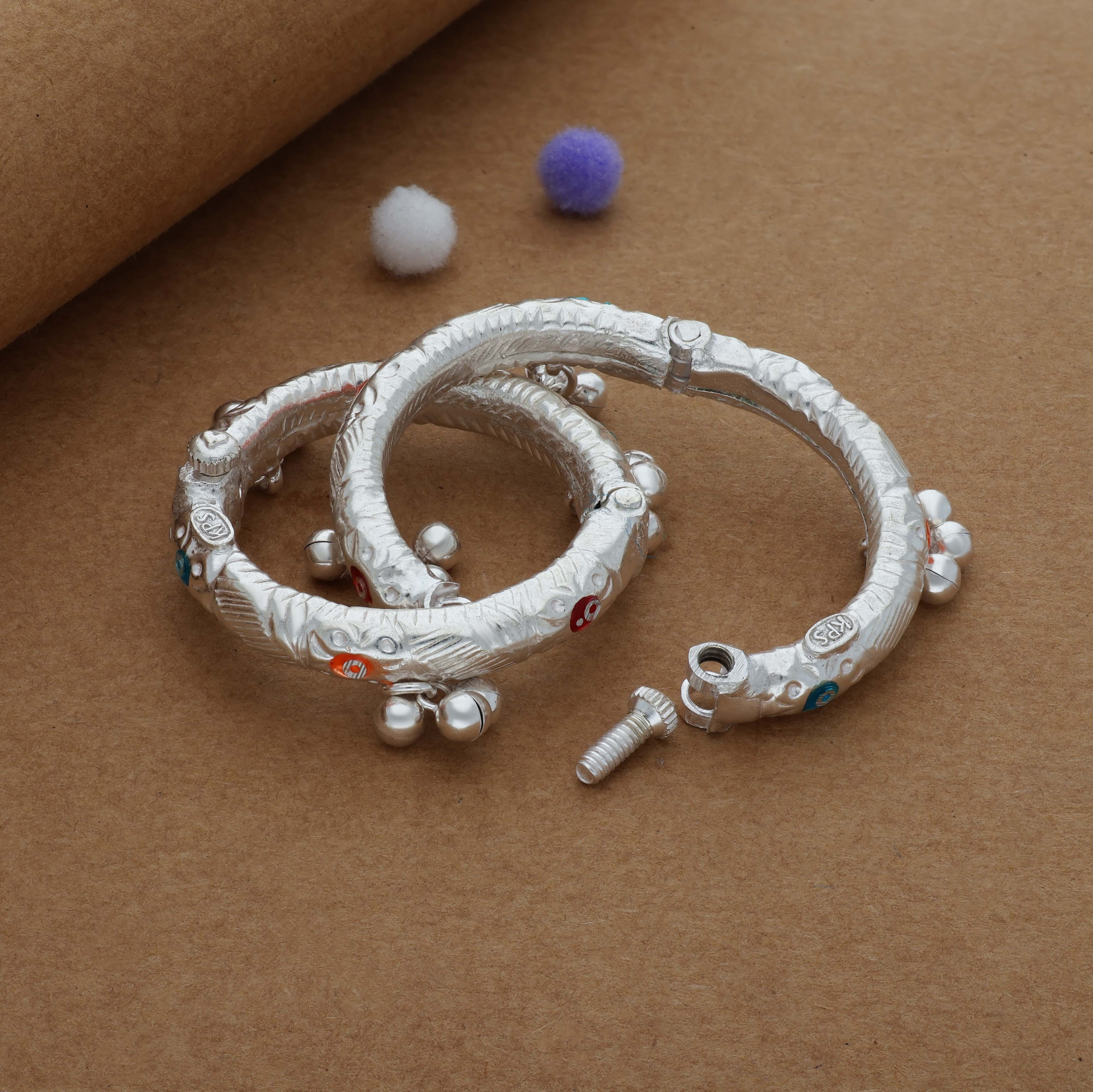 Happy Feet Jingle 925 Silver Kid Anklet(0-6Months)