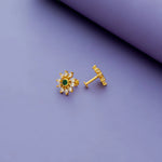925 Silver Dazzling Flower Stud Earrings