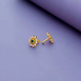 925 Silver Dazzling Flower Stud Earrings