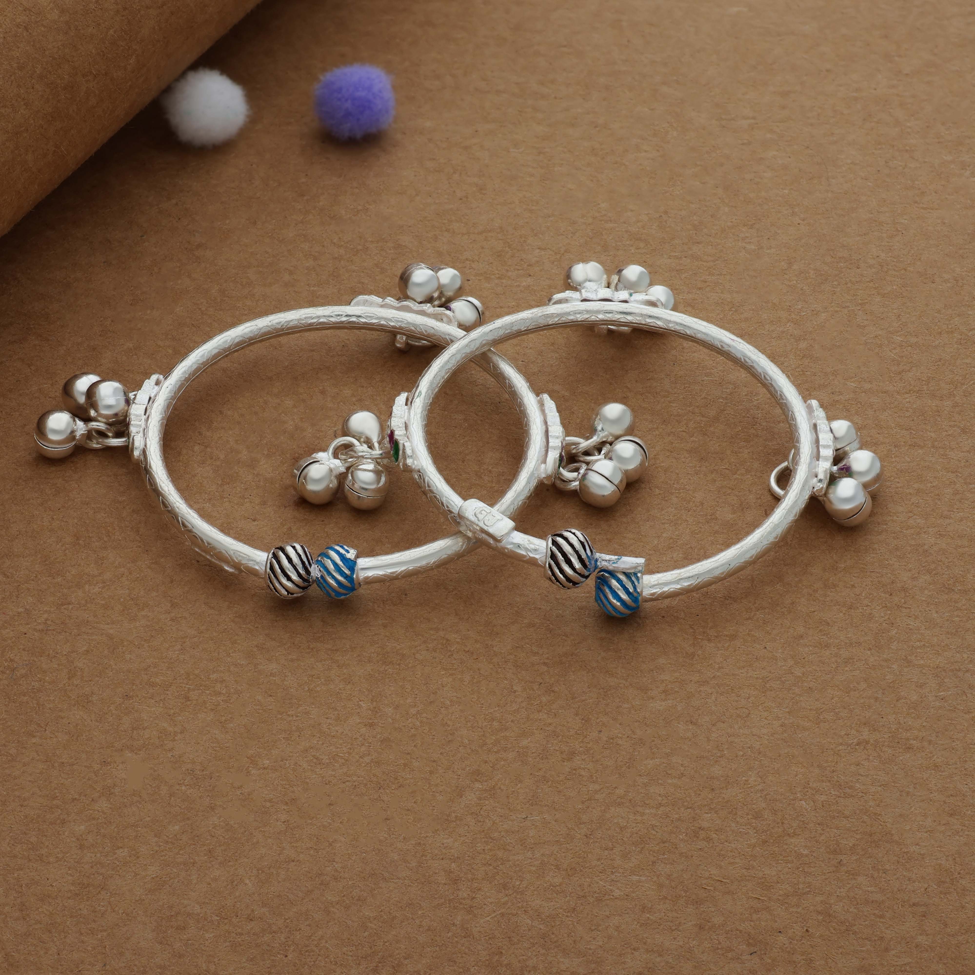 Little Payal Charm 925 Silver Traditional Kid Anklet(6M-1Yr)