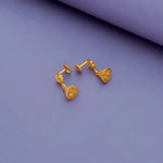 Rhombus Gold-Plated 925 Silver Jhumka Earrings