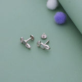 Moonleaf Grace 925 Silver Stud for Kids & Teen(10+ Yrs)