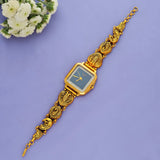 925 Silver Meenakari Jewelry Blue Wristwatch