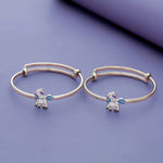 Unicorn Cartoon Adjustable 925 Silver Kid Bangles (0-5 Yrs)