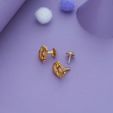 Abhaya Lakshmi Traditional 925 Gold Polish Silver Kid Earring