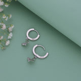 Tiny Wings 18K Gold Polish Silver Hoop Earrings