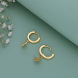 Dreamy Butterfly 18K Gold Polish Silver Hoop (5+ Yrs)