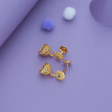 Kamala Mani Gold Polish 925 Silver Jhumka