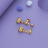 Hansa Ghanta Gold Polish 925 Silver Jhumka