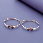 925 Silver Joyful Bicycle Kids Bangles (0-5 Yrs)