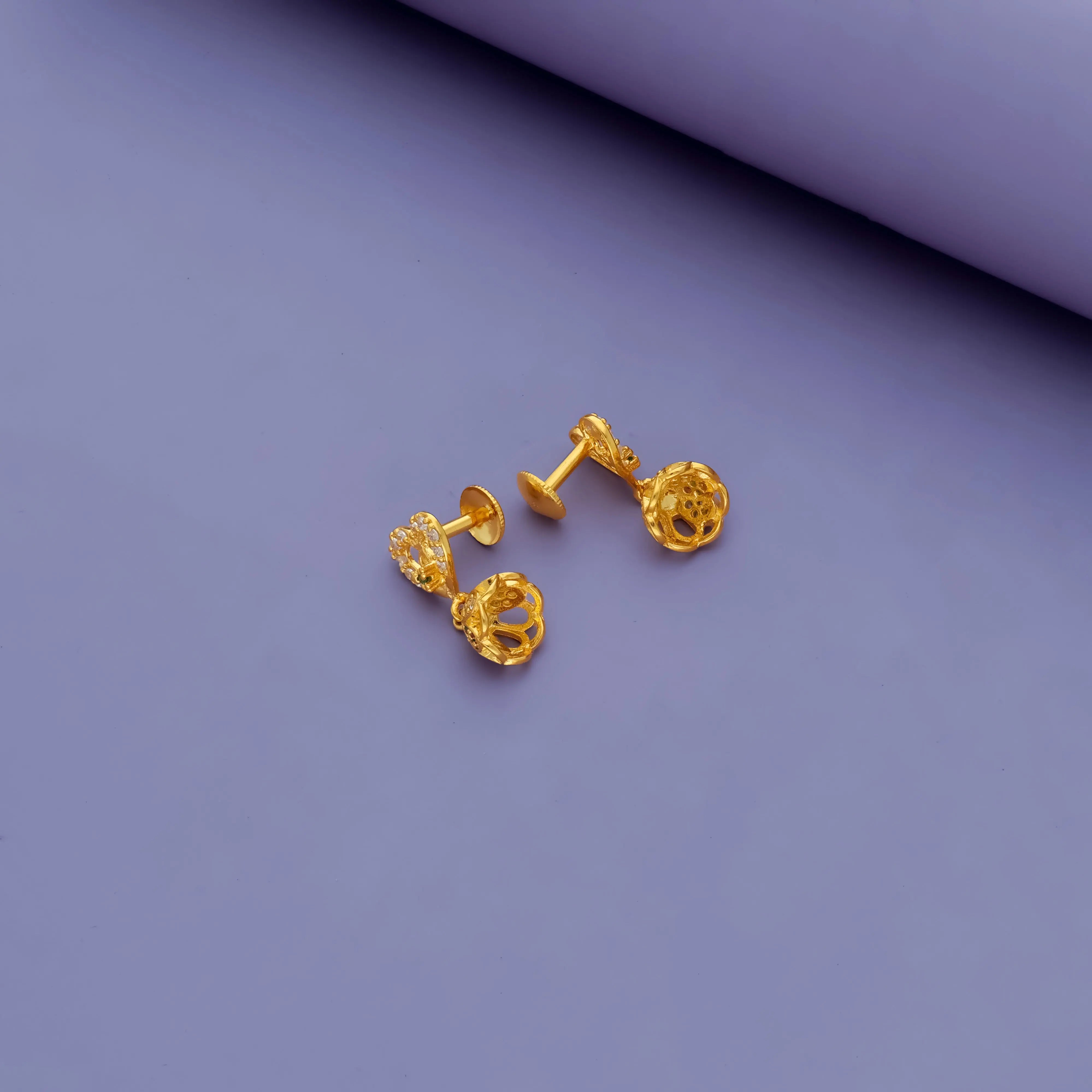 Heartfelt Sparkle 925 Silver Jhumka Earrings