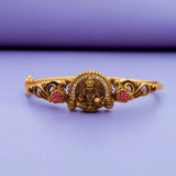 925 Silver Temple Jewellery Lakshmi Peacock Carved Bangle