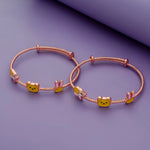 925 Sterling Silver Playful Animal Bangles for Children