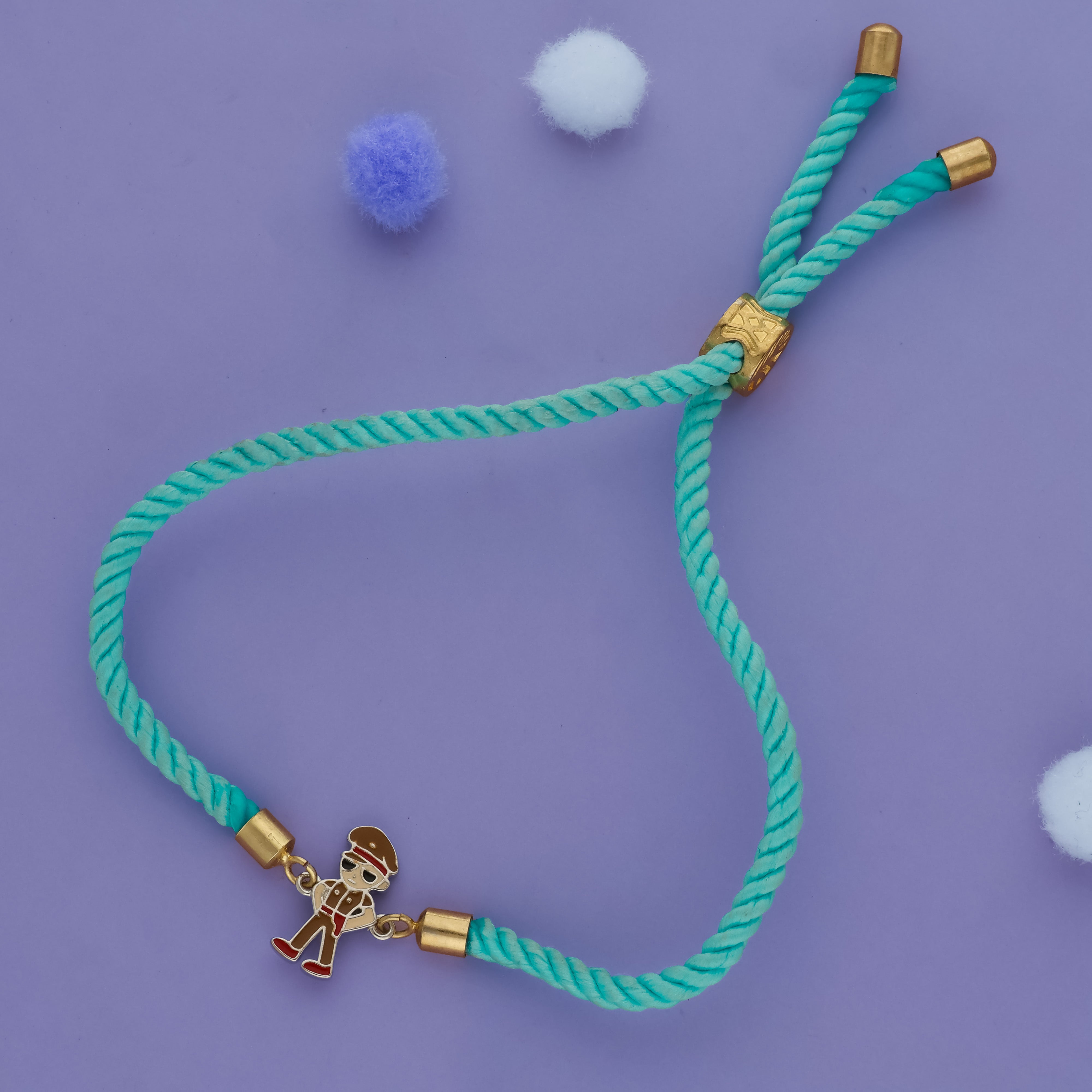 Little Cop 925 Silver Kids Rakhi