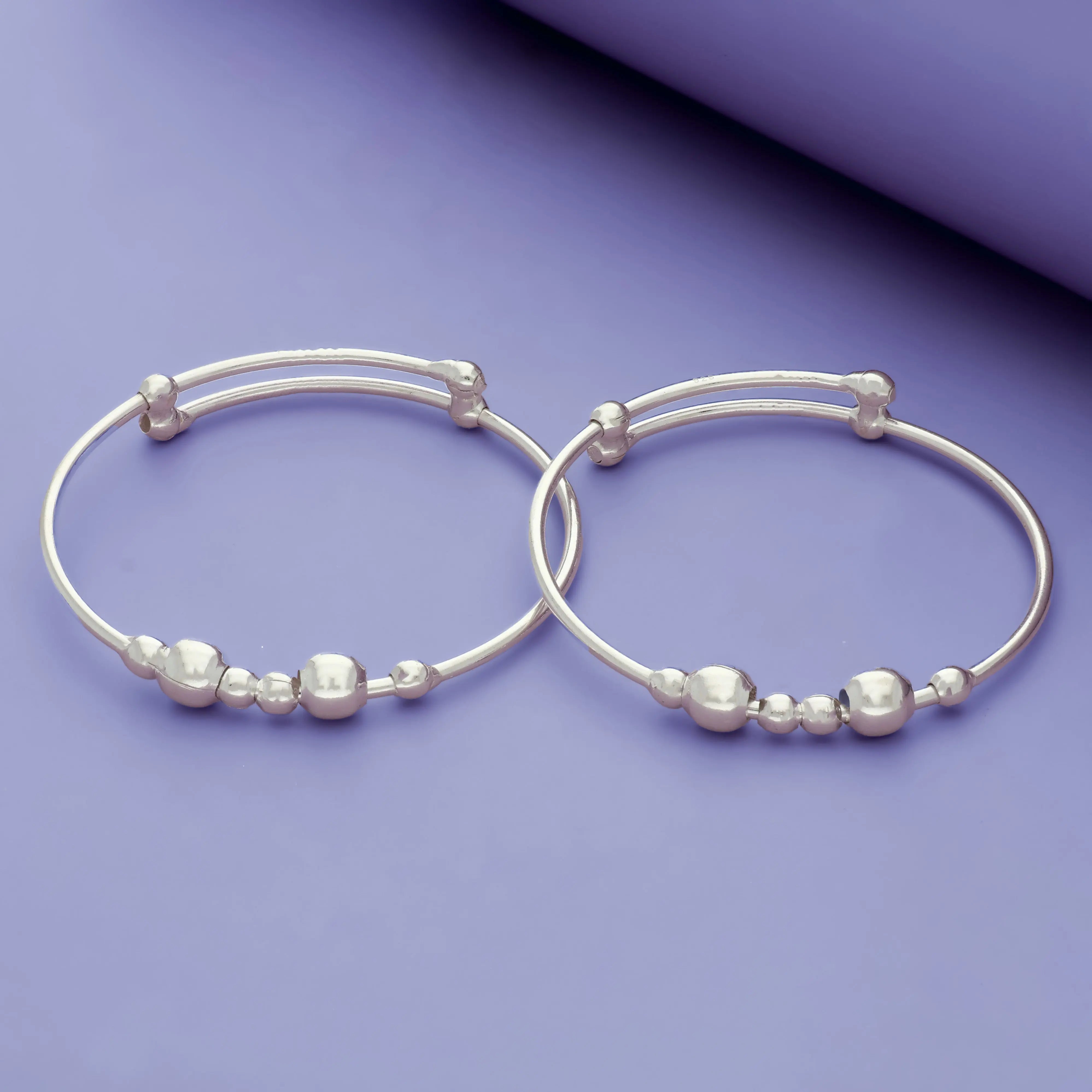 Moon Drop 925 Sterling Silver Bangles