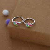 Happy Bloom Adjustable 925 Silver Fancy Toering