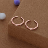 Charm Knot Rose Gold Polish 925 Silver Toering