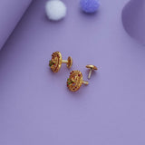 Surya-Kanti Traditional 925 Gold Polish Silver Kid Earring