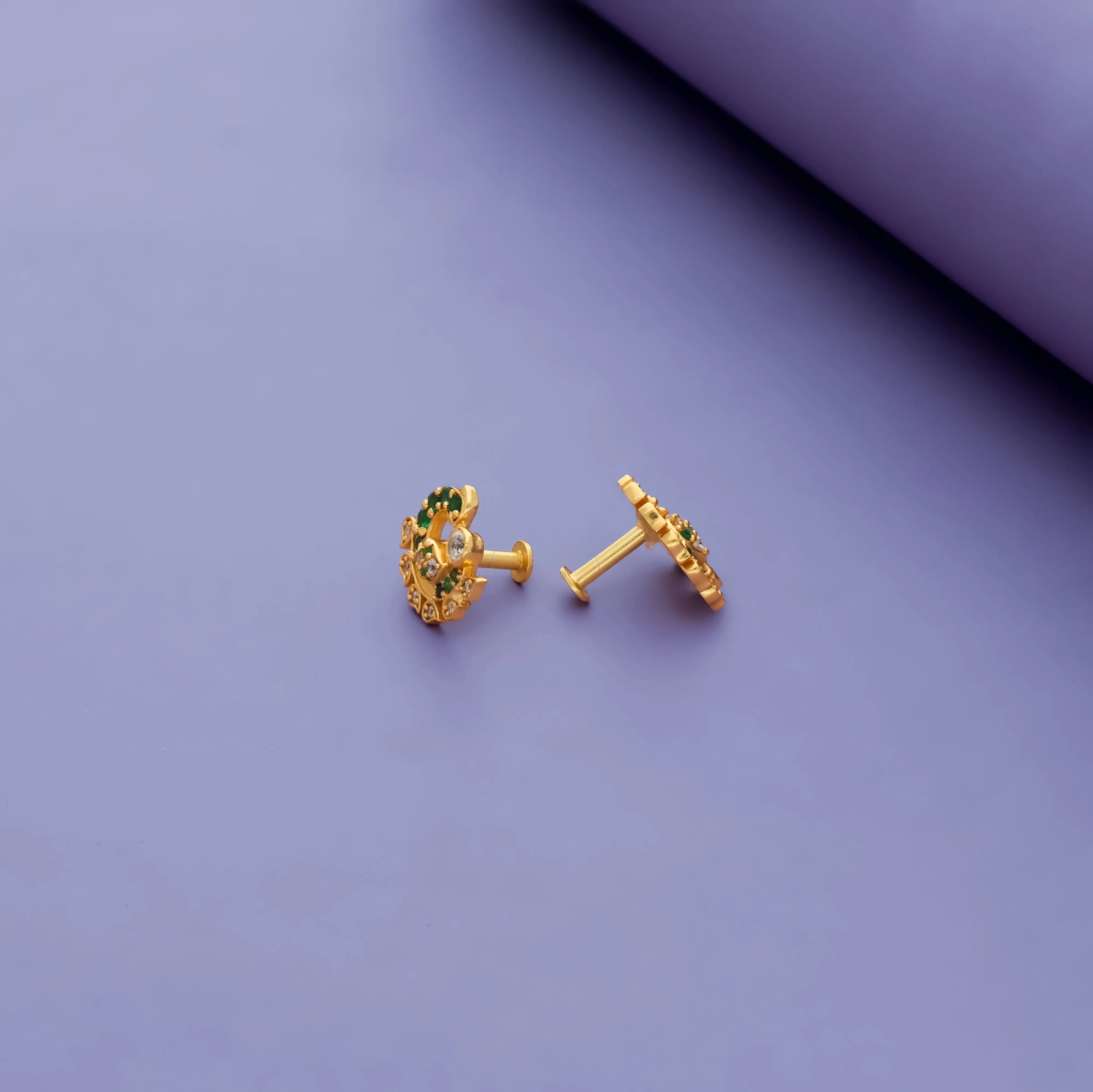925 Silver Cute Peacock Stud Earrings