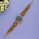 Lakshmi Traditional Gold-Tone 925 Silver Antique Watch