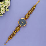 Lakshmi Traditional Gold-Tone 925 Silver Antique Watch