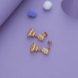 Little Lakshmi Gold Polish 925 Silver Jhumka