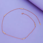 Elegant Bow Sparkle 925 Silver Chain Necklace