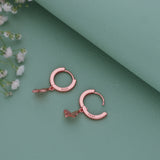 Tiny Wings 18K Gold Polish Silver Hoop Earrings