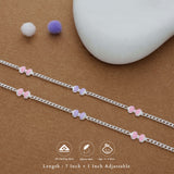 Cute Candy Charm 925 Silver Kid Anklet (4-6 Yrs)
