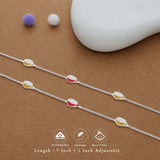 Cute Tea Cup Charm 925 Silver Kid Anklet (4-6 Yrs)