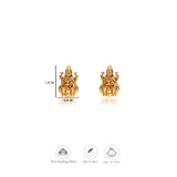 Lakshmi Devi Gold Polish 925 Silver Kid Earring