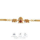 Hamsa Divine Goddess Gold Polish 925 Silver Kid Bracelet(10+ Yrs)