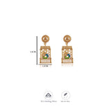Peacock With Lakshmi Devi Gold Polish 925 Silver Traditional Women Earring