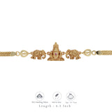 Sri Venkateshwara Swamy Design Gold Polish 925 Silver Kid Bracelet