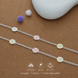 Sunny Bloom 925 Silver Kid Anklet (4-6 Yrs)
