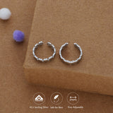 Textured Band 925 Silver Toering